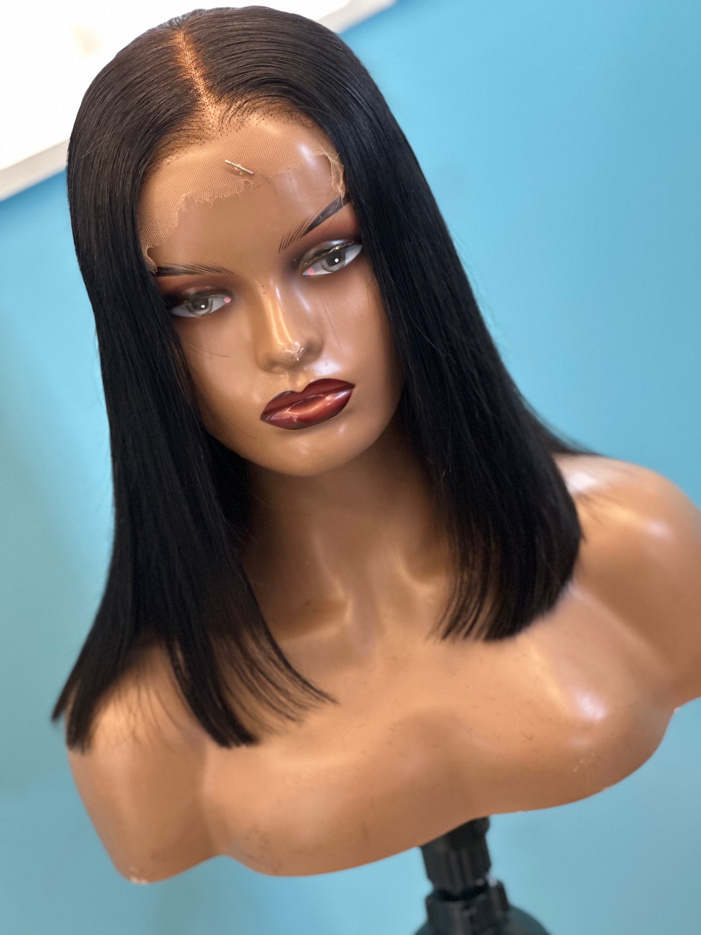 5x5 CLOSURE GLUE LESS HD BOB STRAIGHT WIGS